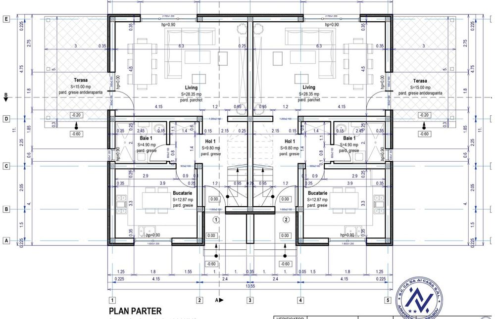 Duplex modern, 4 camere, 2 bai, incalzire in pardoseala, zona Izvor!