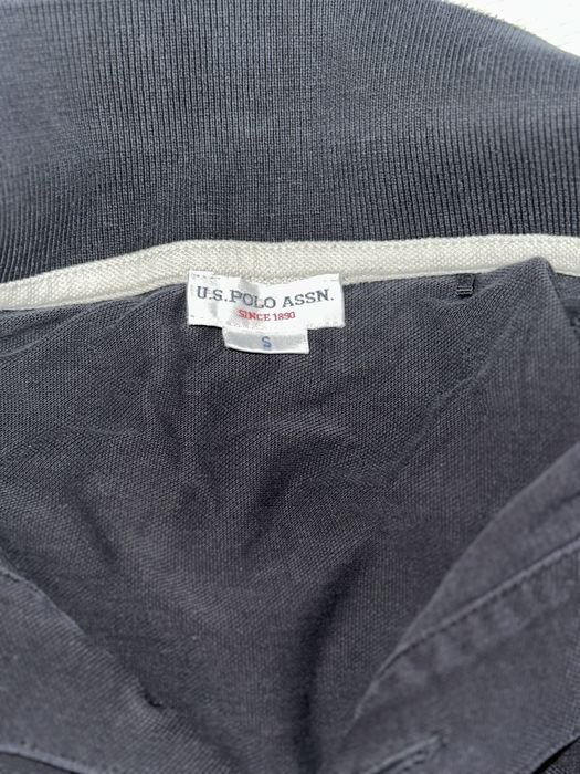 NEGOCIABIL Tricou polo U.S. Polo Assn. original – Negru, bumbac 100%