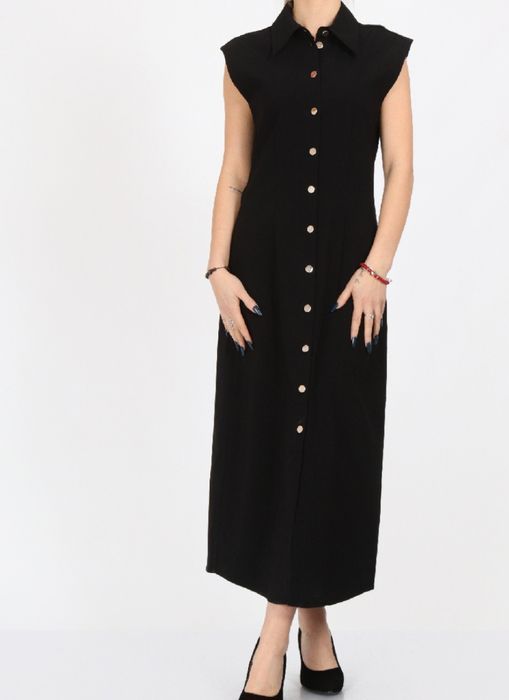 Rochie midi neagra JACQUELINE DE YONG