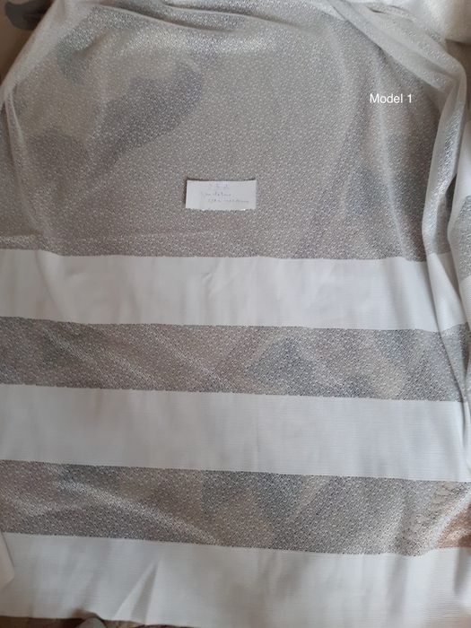 Seturi 2 perdele Pascani lungi sufragerie-dormitor, 2 modele diferite