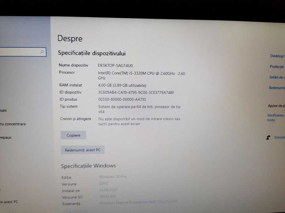 Laptop HP ProBook 6570b i5 15.6" 4 Gb DDR3 HDD 280 GB Windows 10