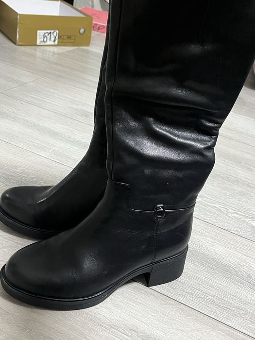 Черные сапоги зимние