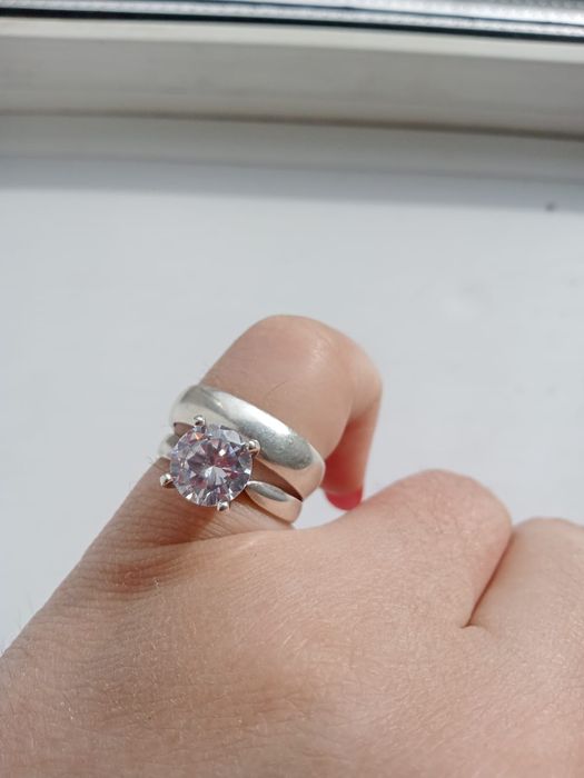 Кольца дует,  серебро.