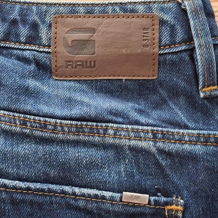 Дамски дънки  G-STAR Boyfriend със захабен ефект, Тъмносин, W23-L32