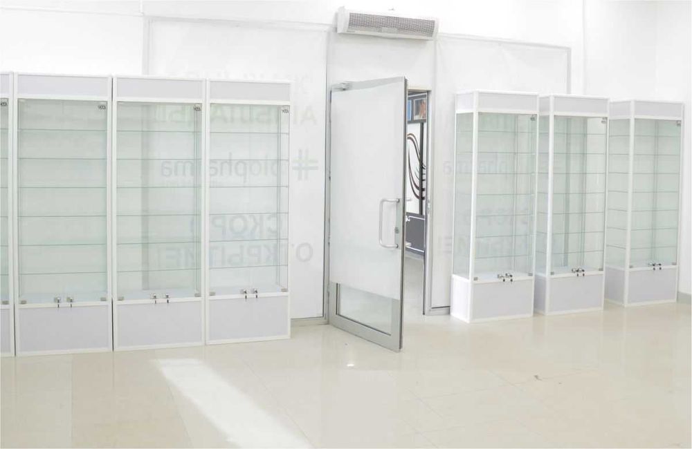 Oynaly vitrina, Акция, прилавки, savdo vitrinalar stellajlar