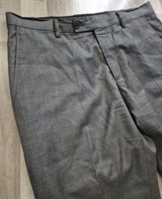 Pantaloni Eleganți Bărbați Calvin Klein - 100% Lână Pură - M