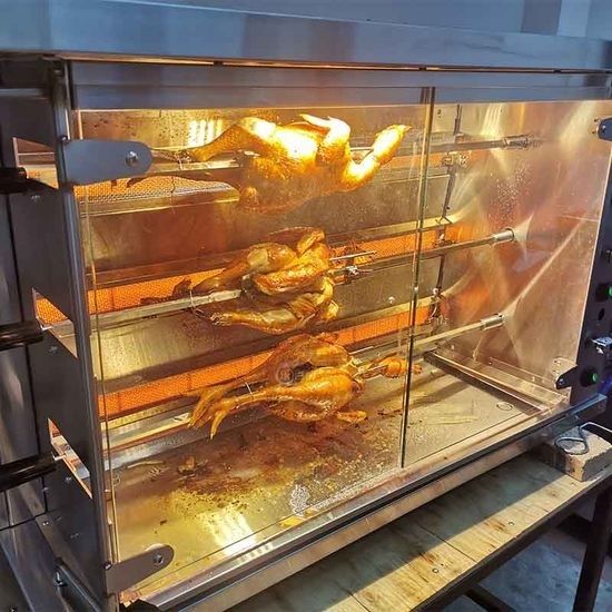 Grill aparat 3 sixli. elektronniy va gazli, tovuq va baliq pishirgich.