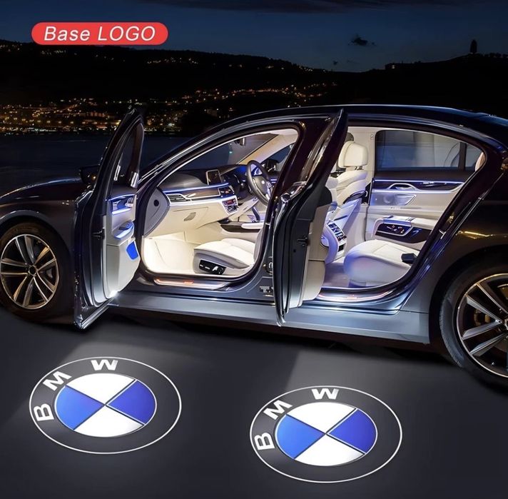 Set 4 proiectoare logo BMW, led portiera,compatibila cu toate modele.