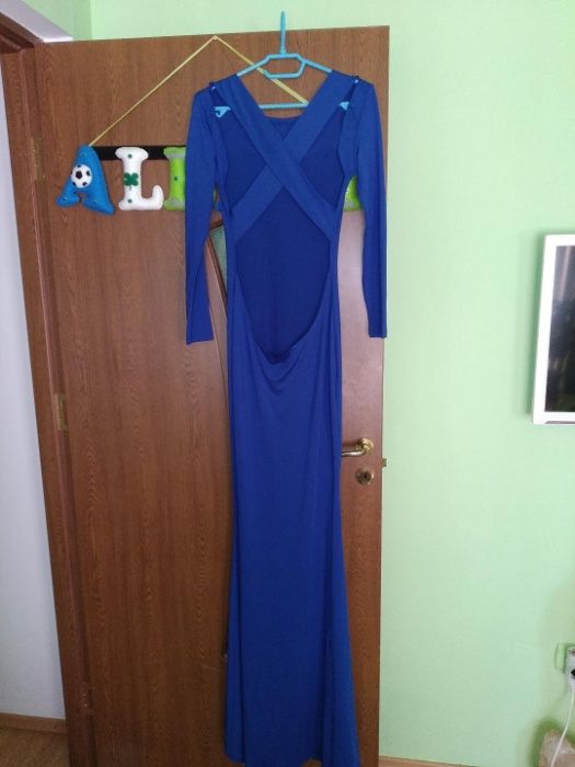 Rochita lunga albastra S/M noua