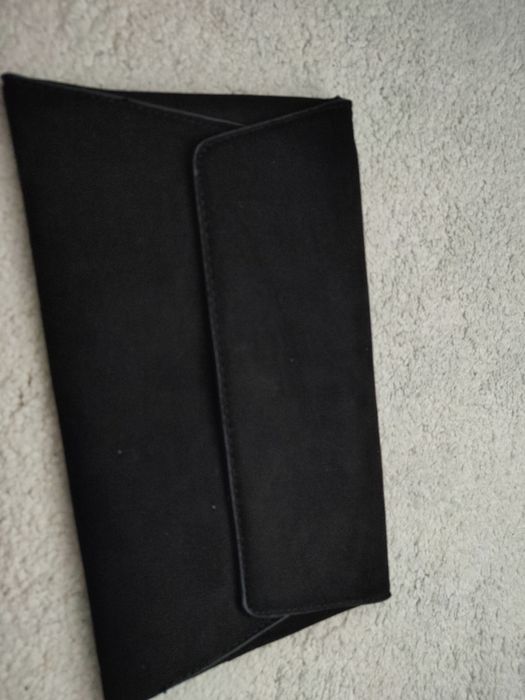 Дамска клъч чанта черен велур