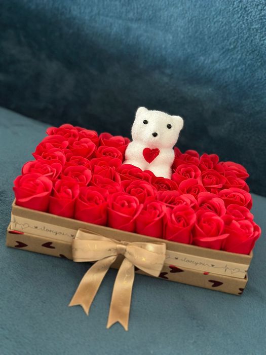 Aranjament trandafiri sapun