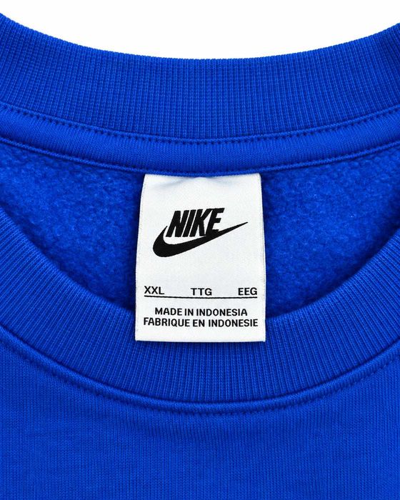 Bluză Nike Sportswear Club Fleece bărbați albastră, mărimea XXL, logo brodat