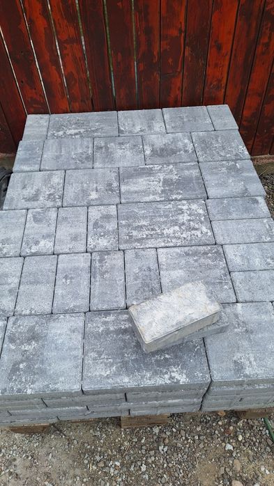 Pavele alb antracit 9m2