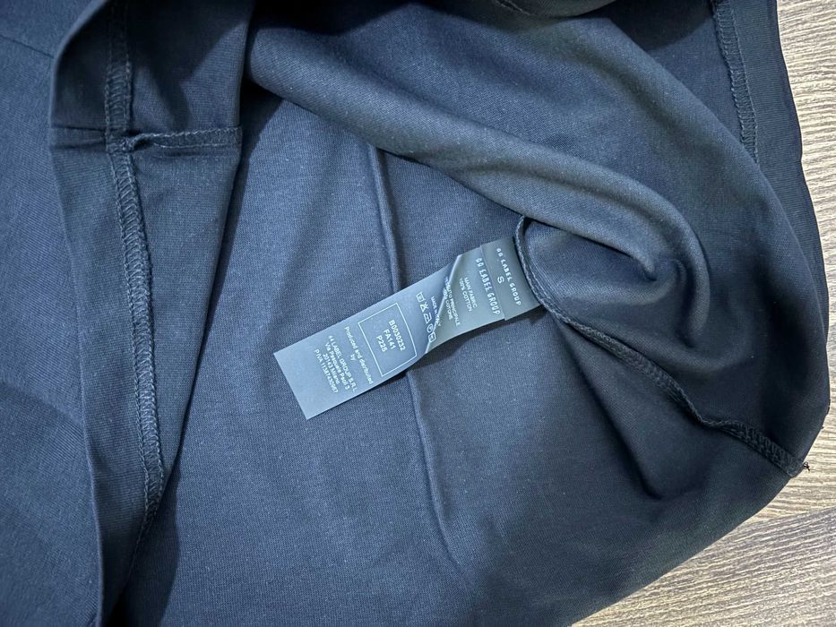 Оригинална Мъжка тениска 44 Group Label Regular Fit Черна/Бяла