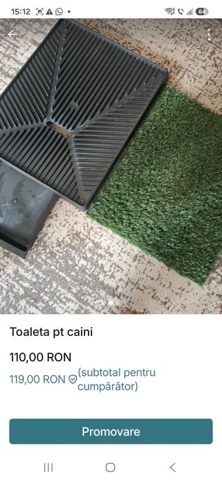 Vand toaleta interioara pt caini