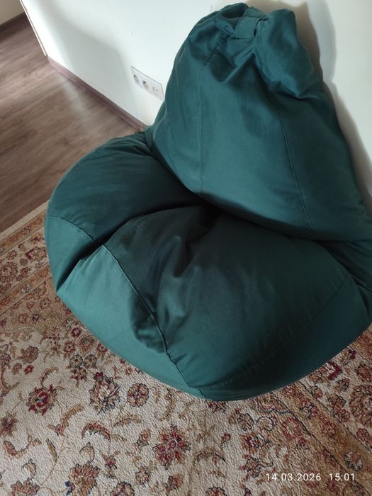 Кресло мешок зелёный