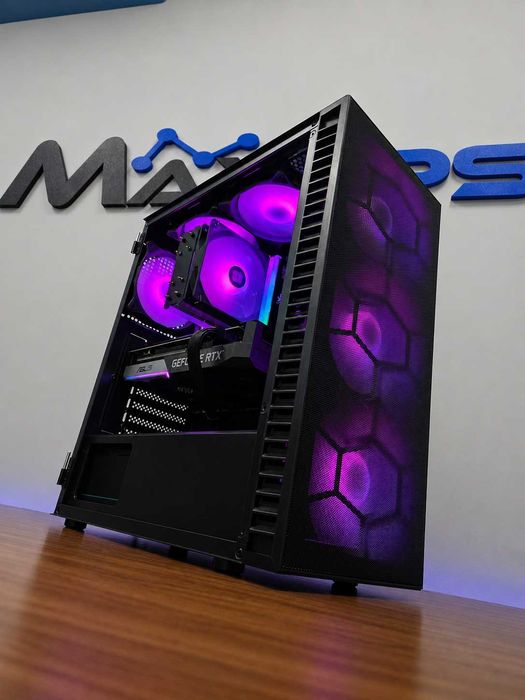 НОВО! RTX 3070, Ryzen 5 9600X, 32GB DDR5 RAM, 650W Геймърски компютър