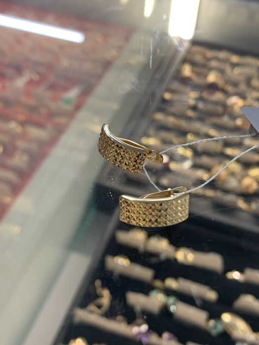 Золото серьги г.Астана