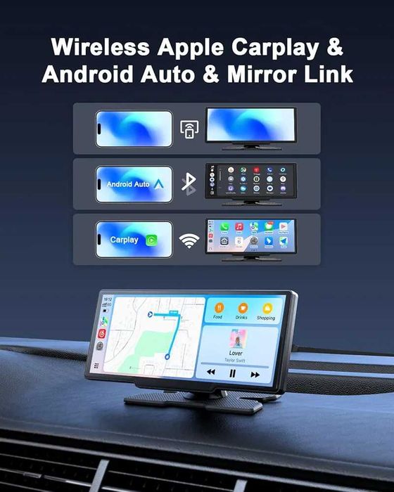 Нов Avylet 8.1" – Безжичен Apple CarPlay и Android Auto + Камера ...