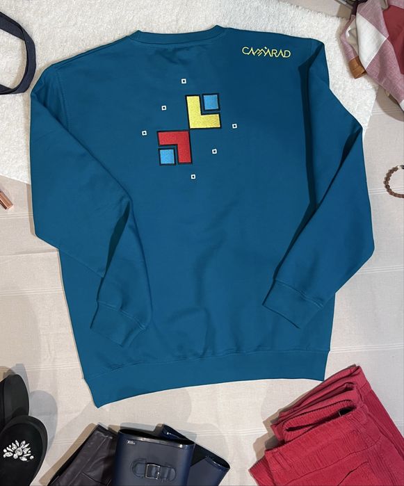 CAMARAD Trandafirul – Crewneck brodat | Emerald