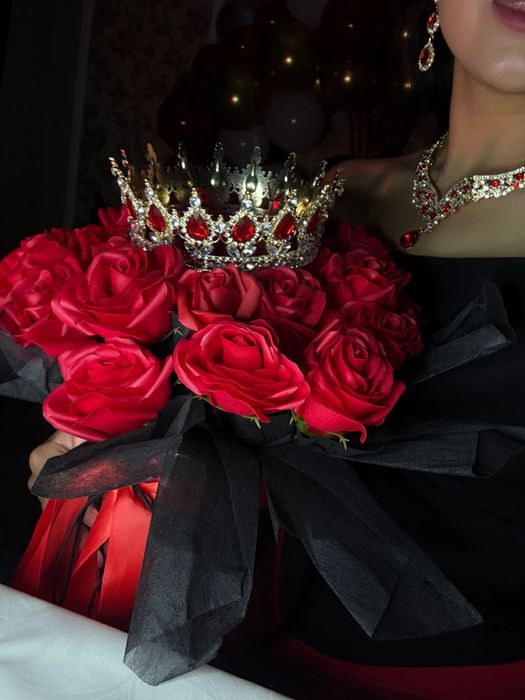 Мыльный букет роз