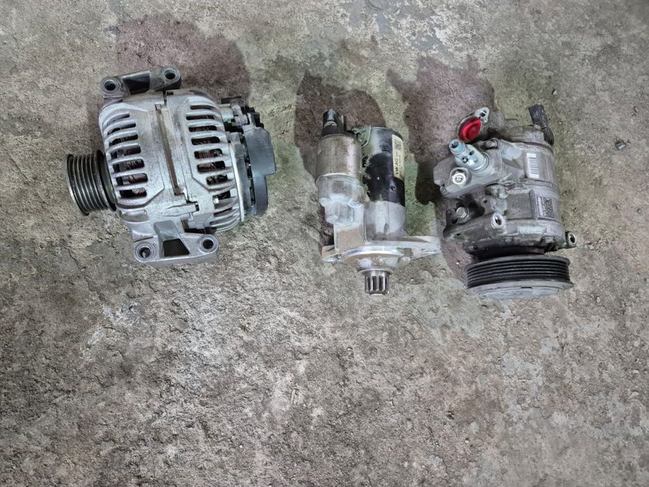 Генератор, стартер и компрессор кондиционера