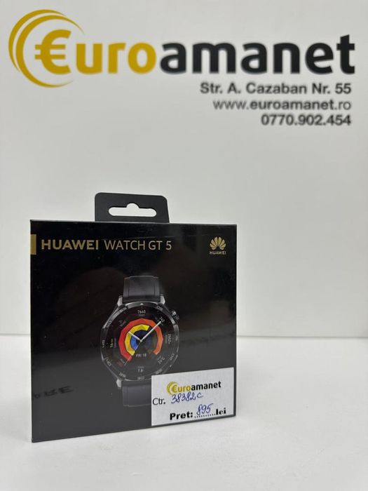 Smartwatch Huawei Watch GT 5, 46MM, Deep Tarnish Stainless Steel -I-