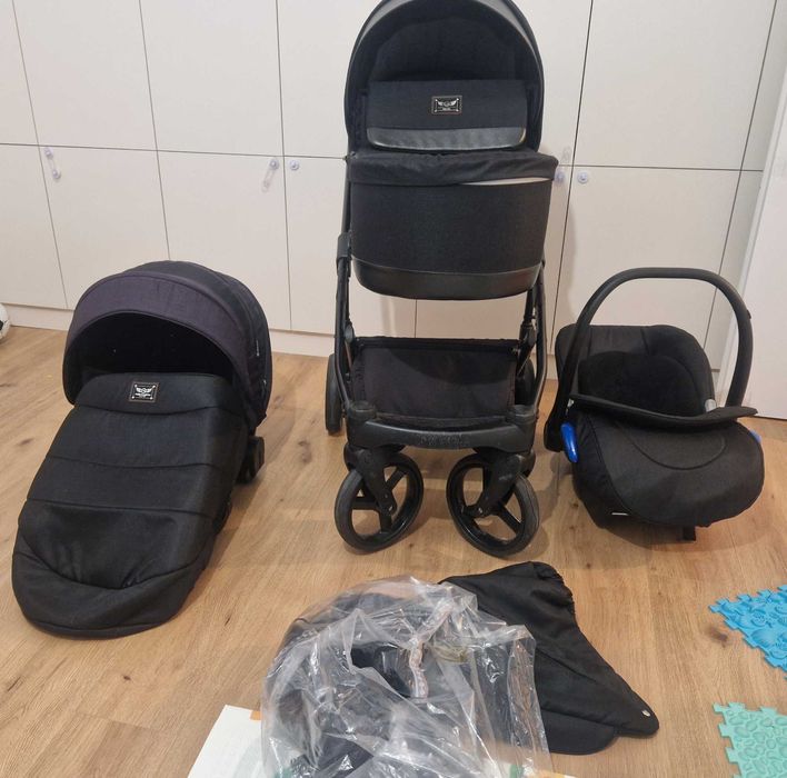 Cărucior Adamex Marco Forest GA6 – Sistem 3 în 1 | Compact, Premium