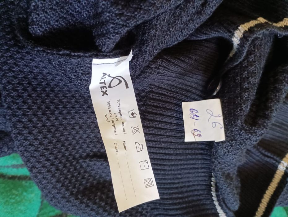 Кофта и безрукавка, школьная форма.