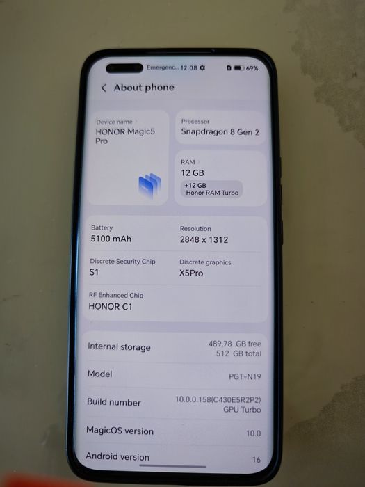 Honor magic 5 pro green