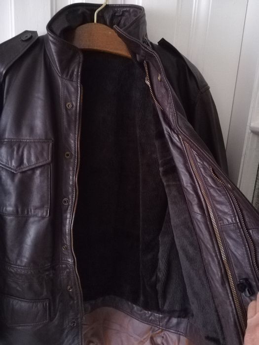Geaca piele bărbați Ink L