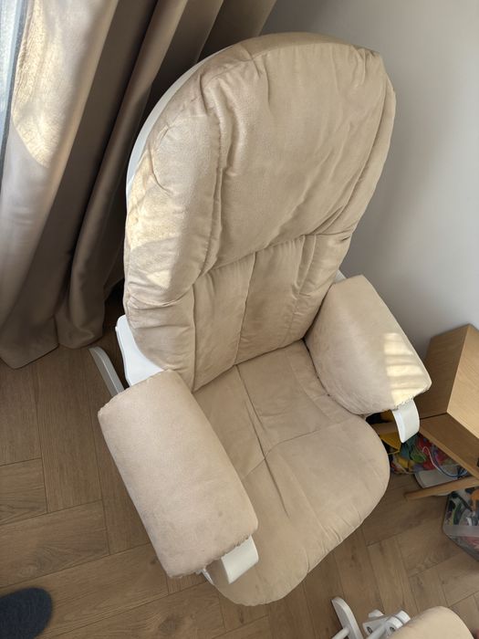 Fotoliu reglabil pentru alaptare, suport picioare+ bonus cantar bebe