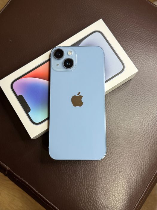 iPhone 14 като нов + 2 калъфа Mobile Fox + протектор + зарядно