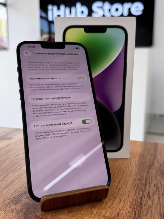 Айфон14Плюс•128гб/84%қара