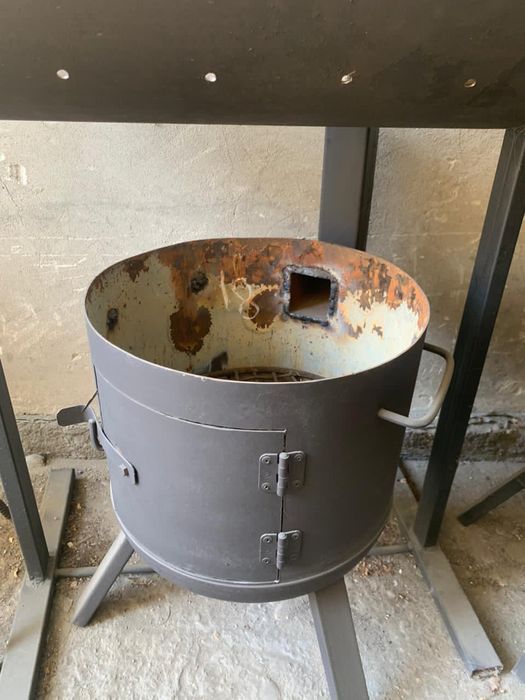 казан чугунный с печкой СССР