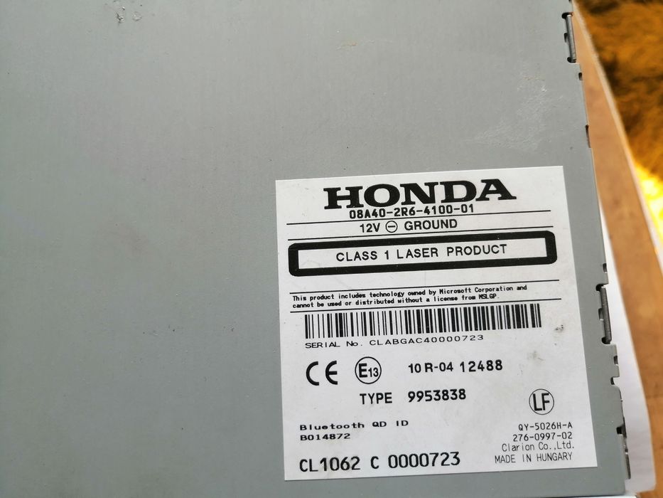 Навигация за хонда сивик 9 генерация