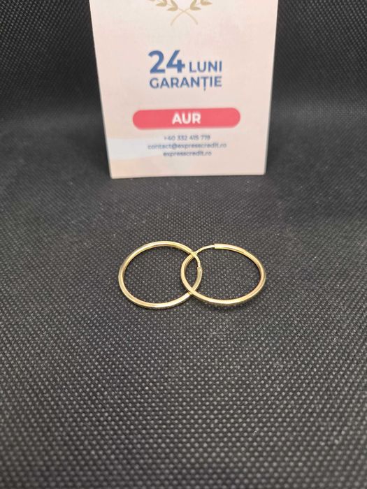 Cercei aur 14K 2.22g (50081.10 Ag11 Piata Nicolina) Garantie 2 ani!