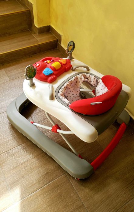 Проходилка Moni 2в1, червена.