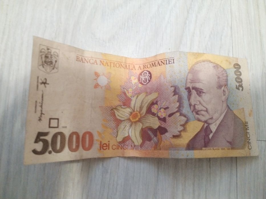 Bancnota 5000 lei din anul 1998
