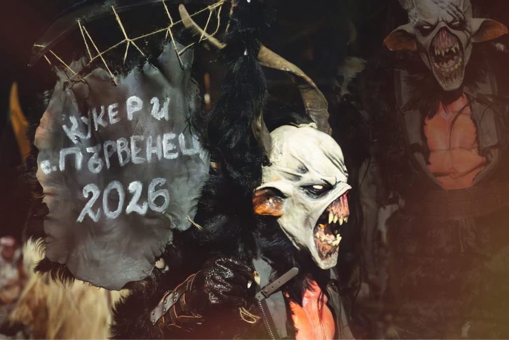 крампус маска и костюм