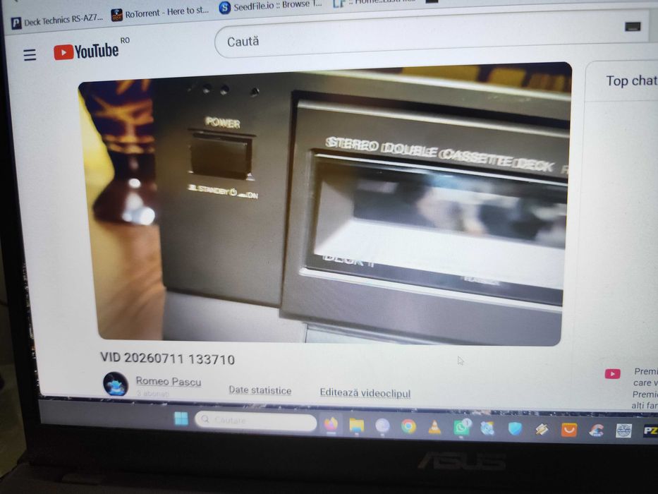vand Technics tr232 + 10 casete sigilate