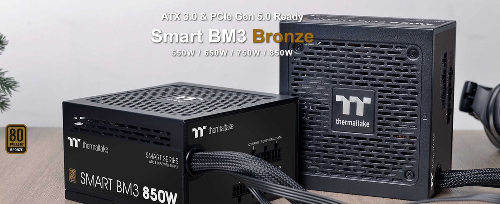 НОВО Захранване PSU Thermaltake Smart BM3 Bronze 850W PCIe Gen 5.0 RTX