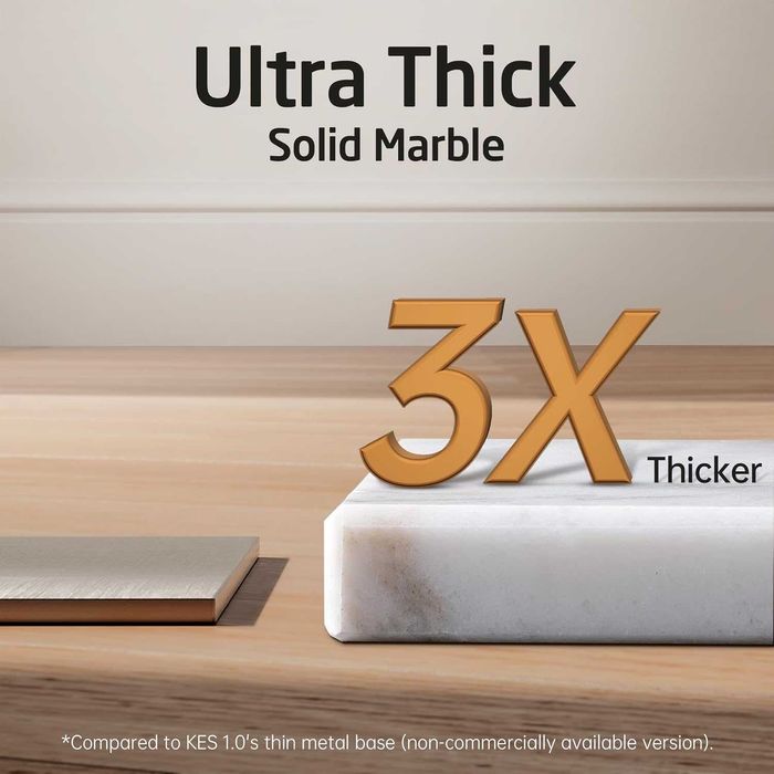 KES стойка за кърпи 2 нива с мраморна основа от неръждаема стомана