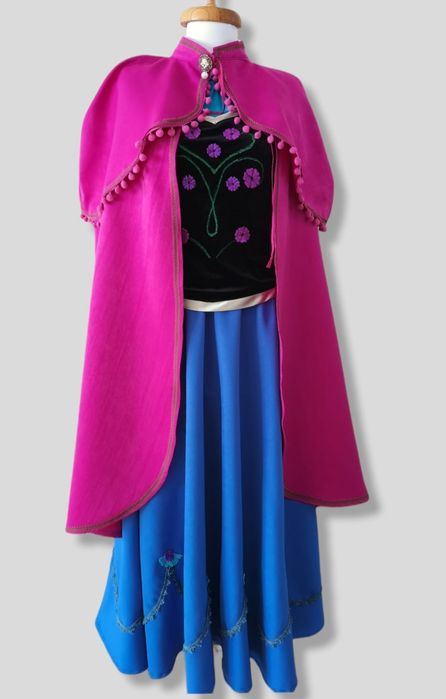 Costum Anna Elsa frozen cosplay S, M, L calitate fabricat în România