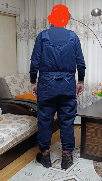 Меховой полукомбинезон