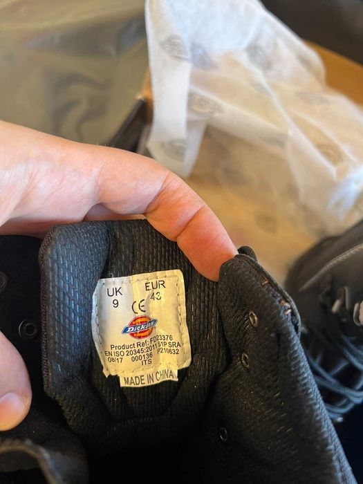 НОВО  Предпазни обувки DICKIES QUEBEC Черни 43