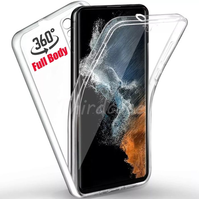 Прозрачен 360 Градуса Кейс за Samsung Galaxy S23 Ultra S22 S21FE