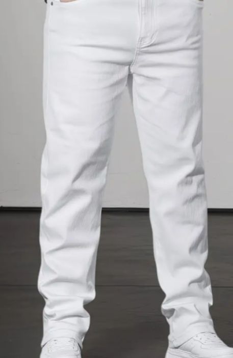 Pantaloni albi eleganti casual eleganti