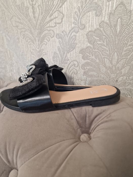 Papuci superbi piele cu fundita 40 gen gucci