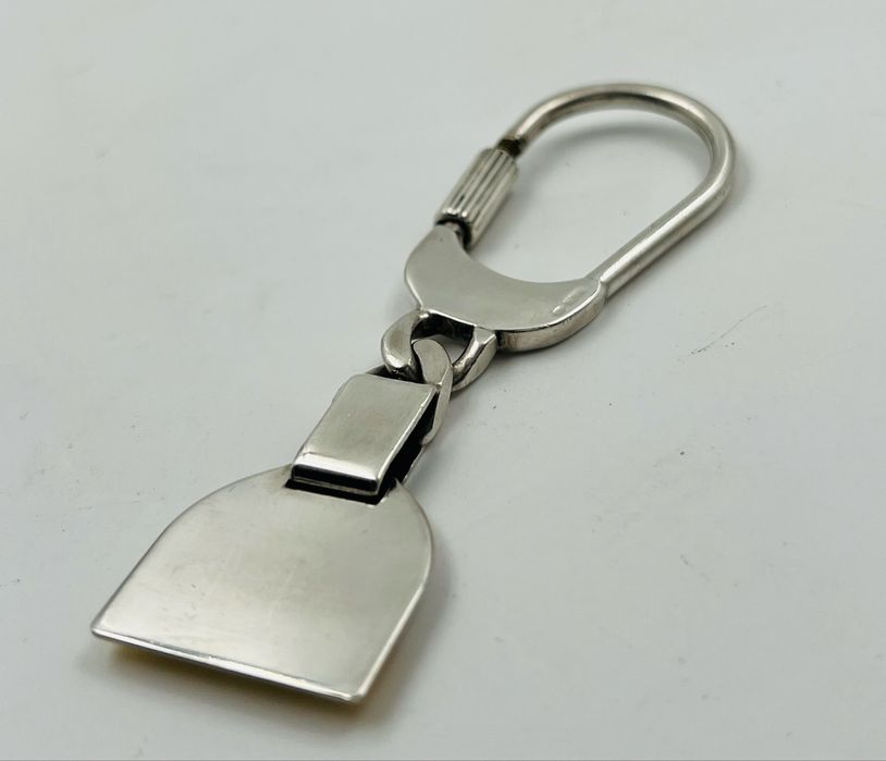 Grand Marnier сребърен италиански ключодържател със златна плочка 18к